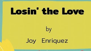 Watch Joy Enriquez Losin The Love video