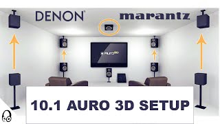 10.1 Auro 3D Setup Denon Marantz Internal & External Amps Hardware & Software