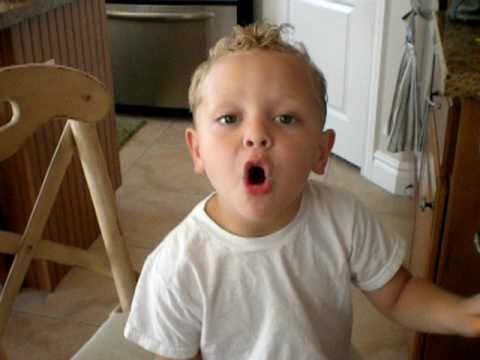 Justin Bieber's biggest fan! 4 year old boy sings "Baby"