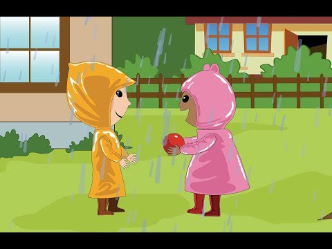 Rain Rain Go Away with lyrics - Nursery Rhyme by EFlashApps
