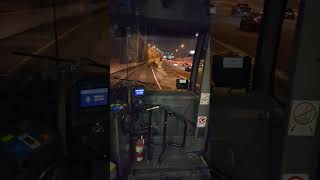 Montreal Stm Bus Line 211 Exiting The Highway To Lionel-Groulx Metro Station