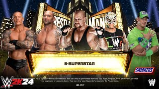 Wwe 2K24 - Randy Orton Vs Batista Vs Undertaker Vs Rey Mysterio Vs Cena At Wrestlemania Hollywood