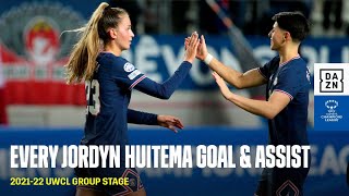 Every Jordyn Huitema Goal And Assist Of The 2021-22 UWCL Group Stage