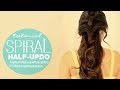 ★5MIN SPIRAL HALF-UPDO HAIR TUTORIAL | EASY HAIRSTYLES FOR SCHOOL PROM WEDDING | BRAIDS