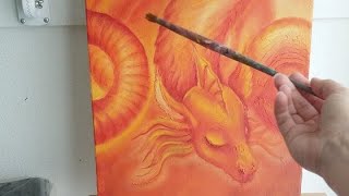 Painting DRAGON đ˛ in Oils /LIVE from Lana Chromium Studio