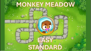 Btd6 Monkey Meadow Easy - Standard No Monkey Knowledge Bloons Tower Defence 6