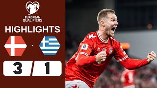 Denmark Vs Greece 3-1 Highlights World Cup Qualifiers 2026