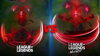 Coven Evelyn Pc Vs Mobile Skin Comparison Lol Pc, Wildrift