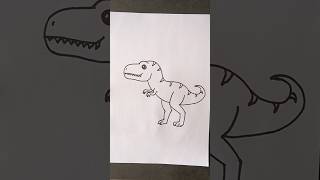 How To Draw A T-Rex Dinosaur Easy