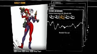 Batman Arkham Asylum, All Voiced Interview Tapes Of Harley Quinn