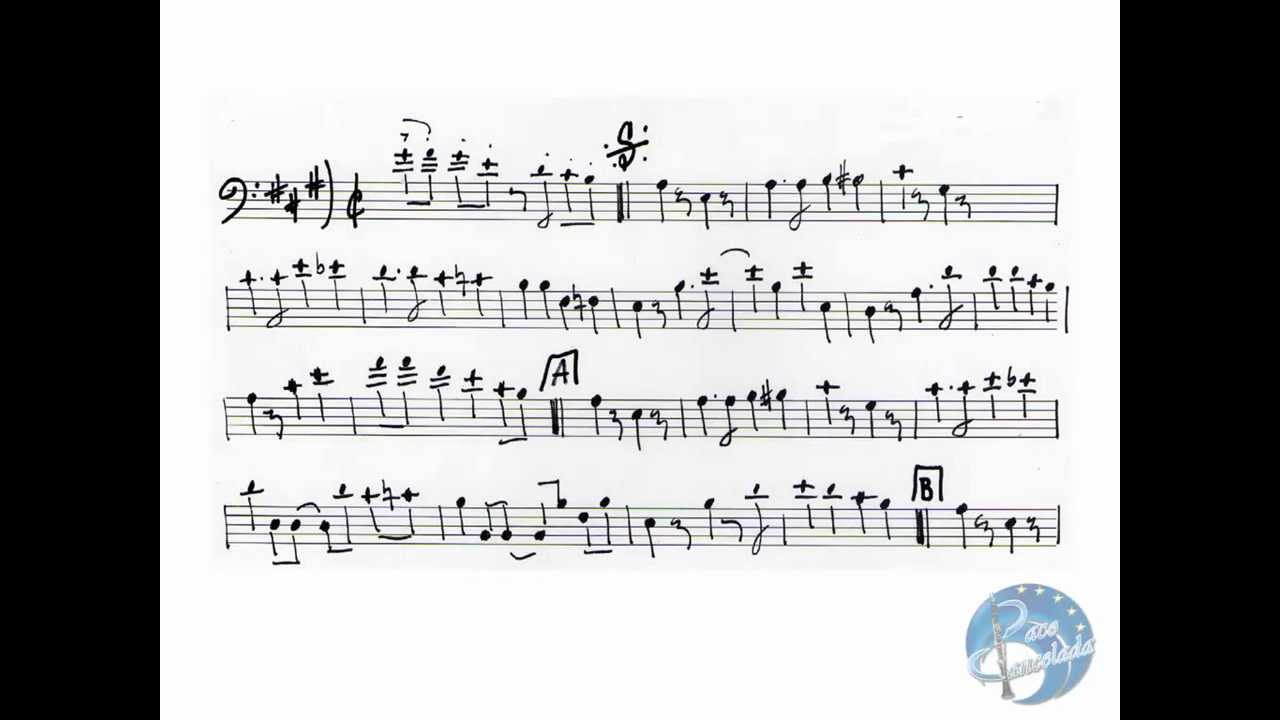 Análisis armónico de una partitura para tuba de banda
