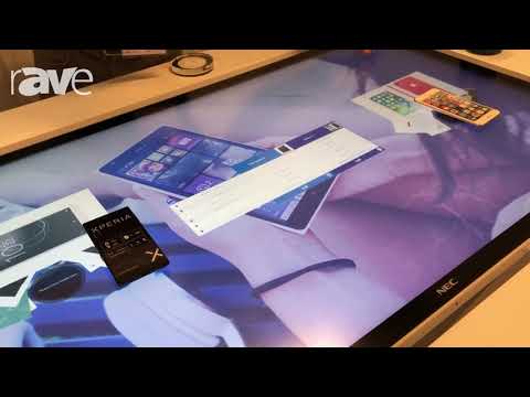 NEC Showcase: eyefactive Shows How Its Touch-Screen Software Works on NEC Table-Mounted Display