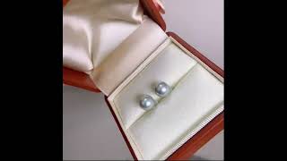 Premium Ma Pearl Stud Earrings 18K D Posts, 8.5-9Mm