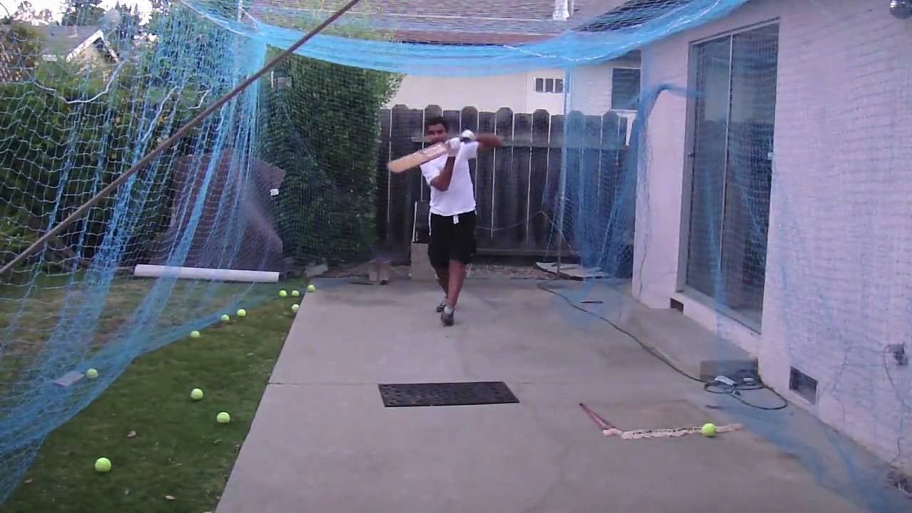 Cricket nets  backyard 2  YouTube
