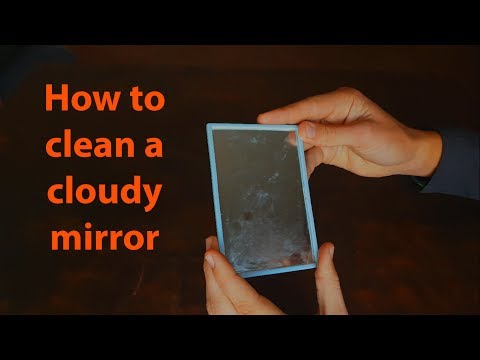 How to clean a cloudy mirror with Vinegar!