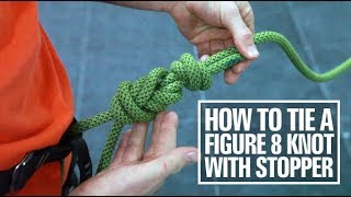 How to correctly tie a Figure 8 knot with Stopper for Climbing