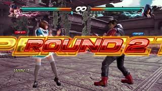 Tekken 7 Anna (maid outfit) trample on jin(default 1 outfit)