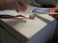clean diamond with toothpaste