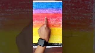 Father And Daughter Drawing With Oil Pastel, How To Draw Father And Daughter Drawing,