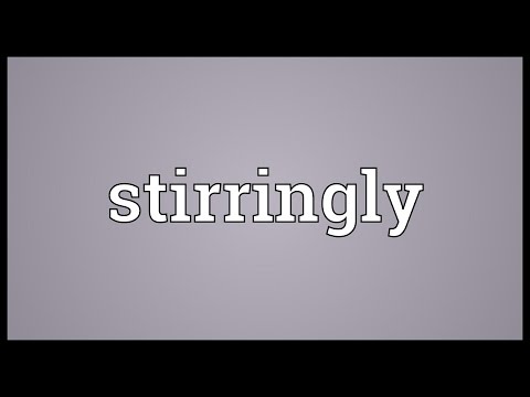 Header of stirringly