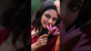 Nikhila Vimals Breathtaking Saree Look With Water Lilies A Perfect Blend Of Grace & Nature
