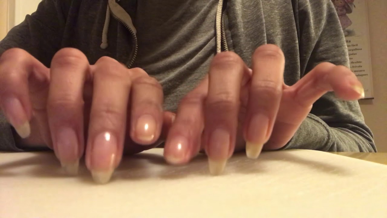 Sharp nails scratching skin