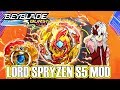 HASBRO LORD SPRYZEN S5!! PROTOTYPE MOD! WITH BORROWED QR CODE BEYBLADE BURST RISE HYPERSPHERE