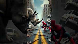 Spiderman Rino Cross Animation Ai Video Crossing