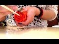 Manualidad fácil rosa de papel crepé