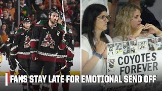 Arizona Coyotes fans say goodbye in final Phoenix home game | NHL on ESPN