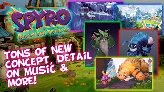 Spyro Reignited Trilogy - Tons Of New Concept - Alpine Ridge, Ice Cavern, Detail On Music & More