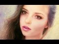 Painting Timelapse | Girl portrait | Watercolors Acrylic