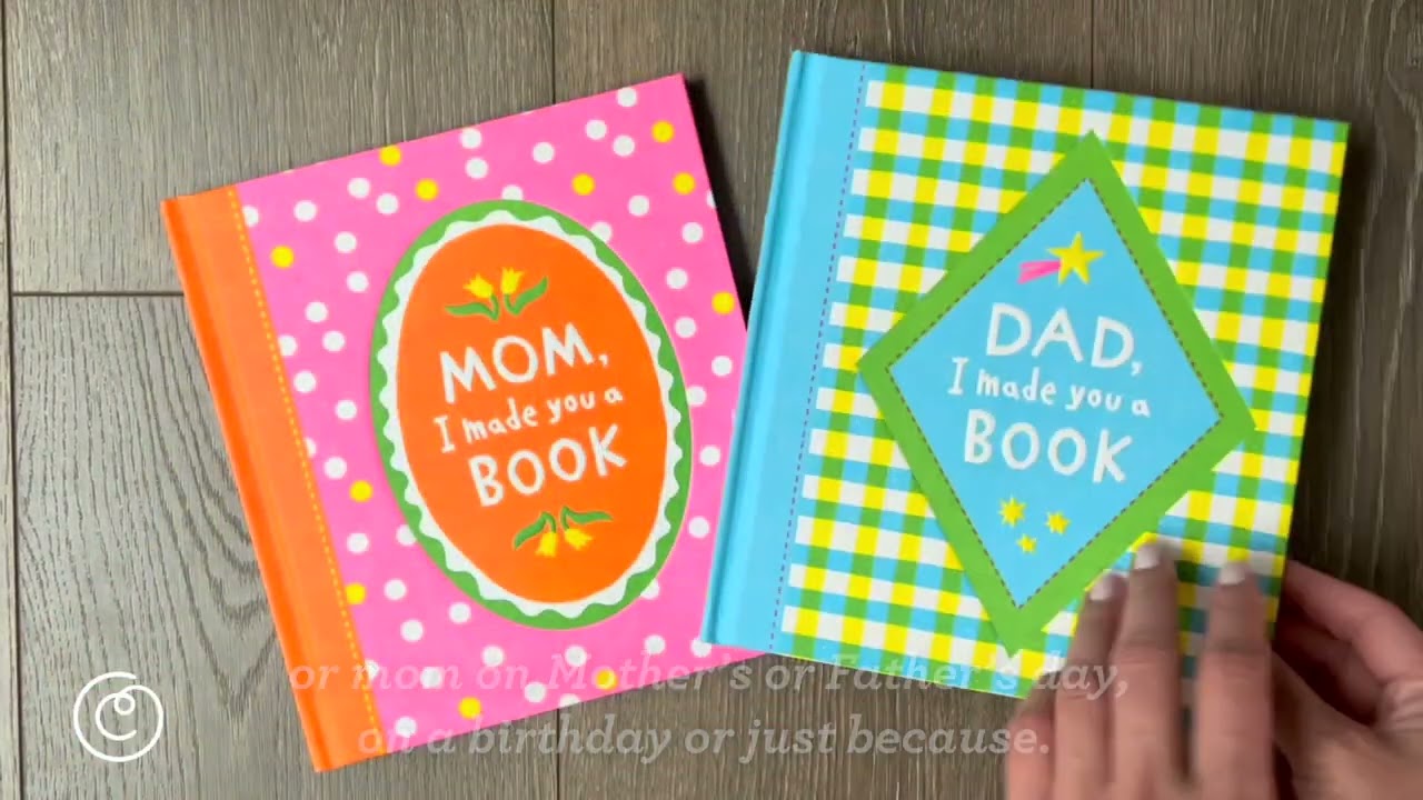 I Made You a Book: A Children's Fill-In Book for Mom and Dad