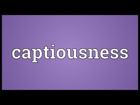 Header of captiousness
