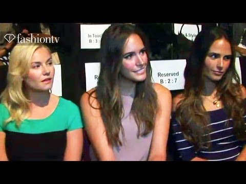 Elisha Cuthbert + Jordana Brewster @ BCBG Max Azria Front Row - NYFW Spring 2012 | FashionTV - FTV