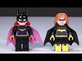 LEGO Batman Batgirl Minifigure Comparison Round Table