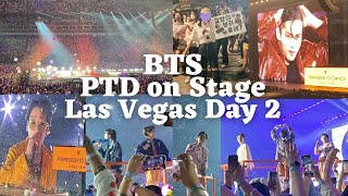 BTS PERMISSION TO DANCE ON STAGE CONCERT | Las Vegas Day 2 Fancam/Vlog [4K]