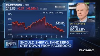 Facebook firing Sheryl Sandberg would be a 'terrible' mistake, former Apple CEO says