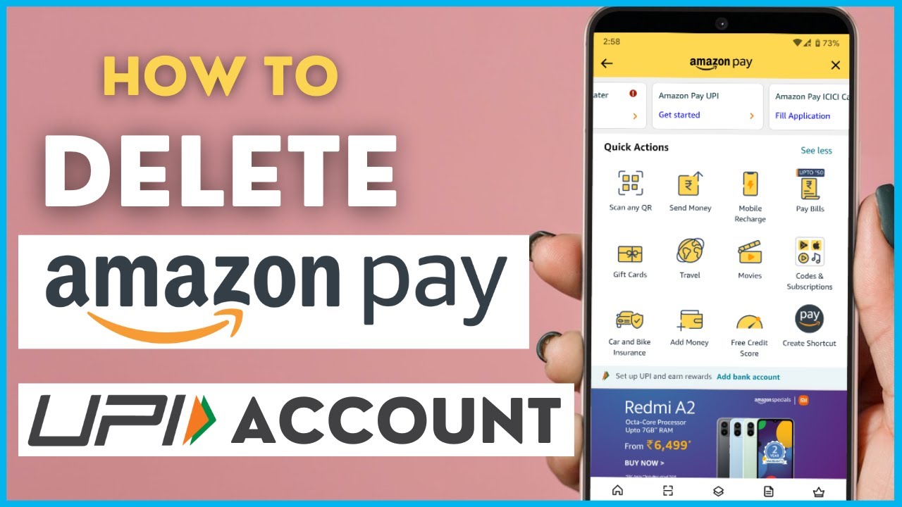 How To Delete Amazon pay UPI Account and Remove Bank How To Delete Amazon pay UPI Account and Remove Bank