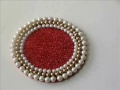 Kundan Work On Deepam Stands And Arathi Trays images Kundan Work On Deepam Stands And Arathi Trays