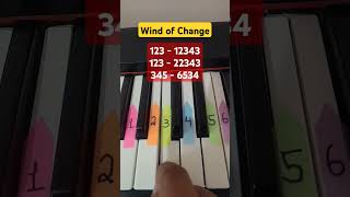 Wind Of Change Easy Piano Tutorial