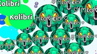 1 SMALL PRO VS 1000 GIANT NOOBS ( Insane Solo Agar.io Gameplay )