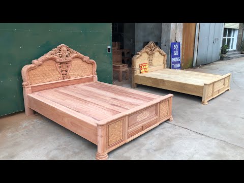 báo giá giường ngủ hương đá và gỗ gụ đẹp chất lượng đục tay hoa hồng chim trĩ 0944490000 0983735596