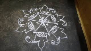 Amazing Blue Colour Kolam Ranikolangalspecial7545