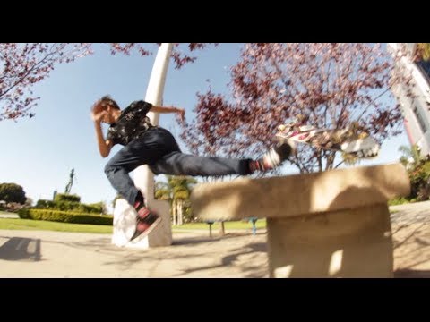 Skateboarder Gets Lucky While Slamming