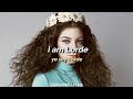 Push (I am Lorde) // SIA Lyrics Español Inglés
