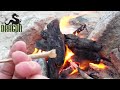 How to Light a Joint on a Camp Fire - short quick video