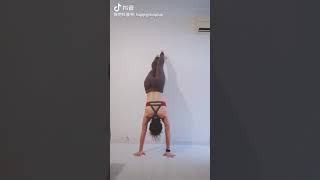 Wall Handstand Clock Challenge