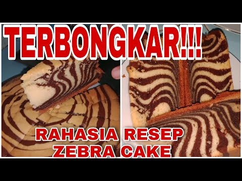 Resep Zebra Cake/Bolu Zebra dan Rahasia Unik Agar Ukuran Bolu Bisa Bertambah Besar.