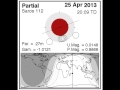 Partial - Penumbral Lunar Eclipse 25 April 2013